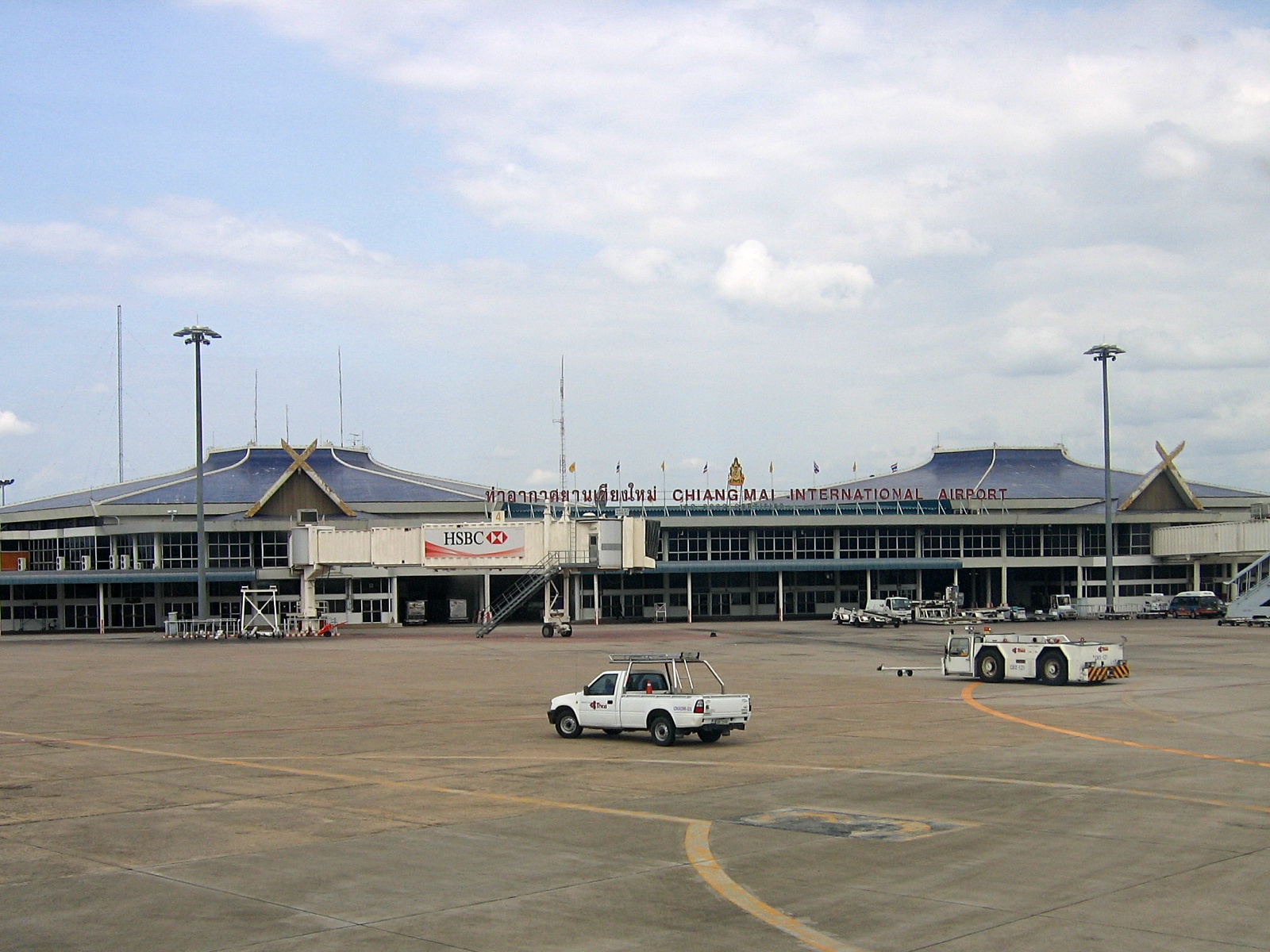 Vue sur l'aéroport international de Chiang Mai