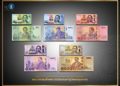 La nouvelle série de billets commémoratifs en l'honneur du Roi Bhumibol