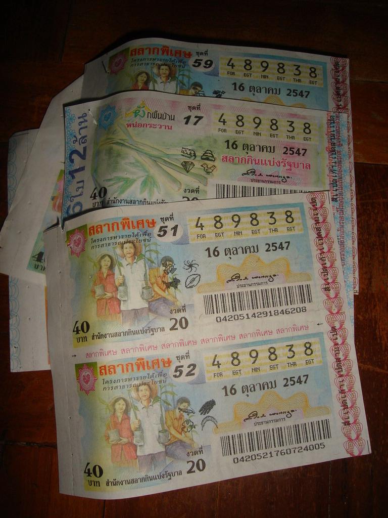 Les tickets de loto ont permis au Government Lottery Office d'être la plus grosse des entreprises publiques thaïlandaises en terme de bénéfice