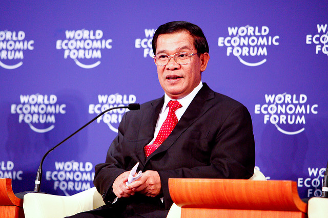 Le Premier Ministre du Cambodge, Hun Sen