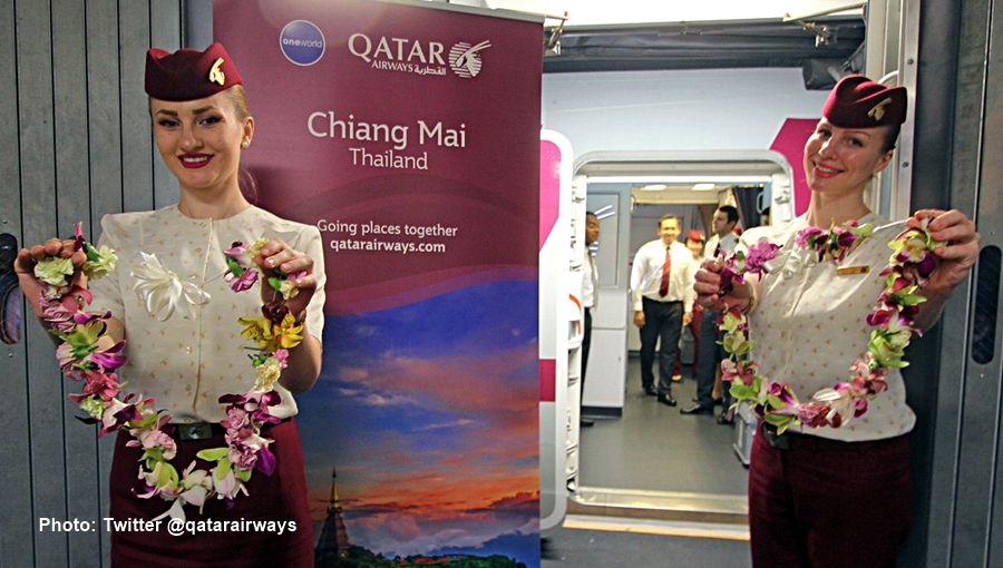 Qatar Airways a inauguré sa nouvelle liaison directe entre Doha et Chiang Mai
