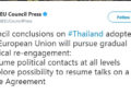 L'UE veut Rétablir des Contacts Officiels avec la Thaïlande