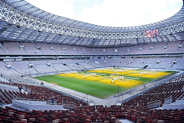Le Stade Loujniki de Moscou, qui accueillera le match d'ouverture de la Coupe du Monde 2018 en Russie