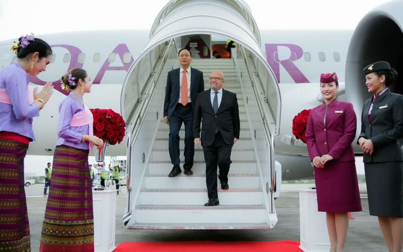 La compagnie Qatar Airways a effectué son premier vol à destination de Pattaya U-Tapao