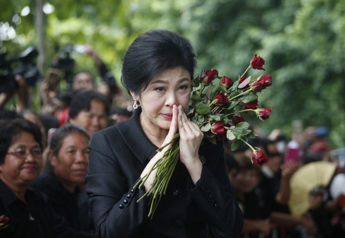 L'ancienne Premier Ministre, Yingluck Shinawatra, lors de son arrivée à la Cour Suprême en juillet dernier