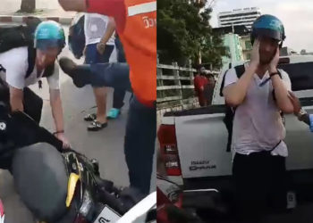 Pattaya : un moto-taxi arrêté pour avoir frappé un touriste