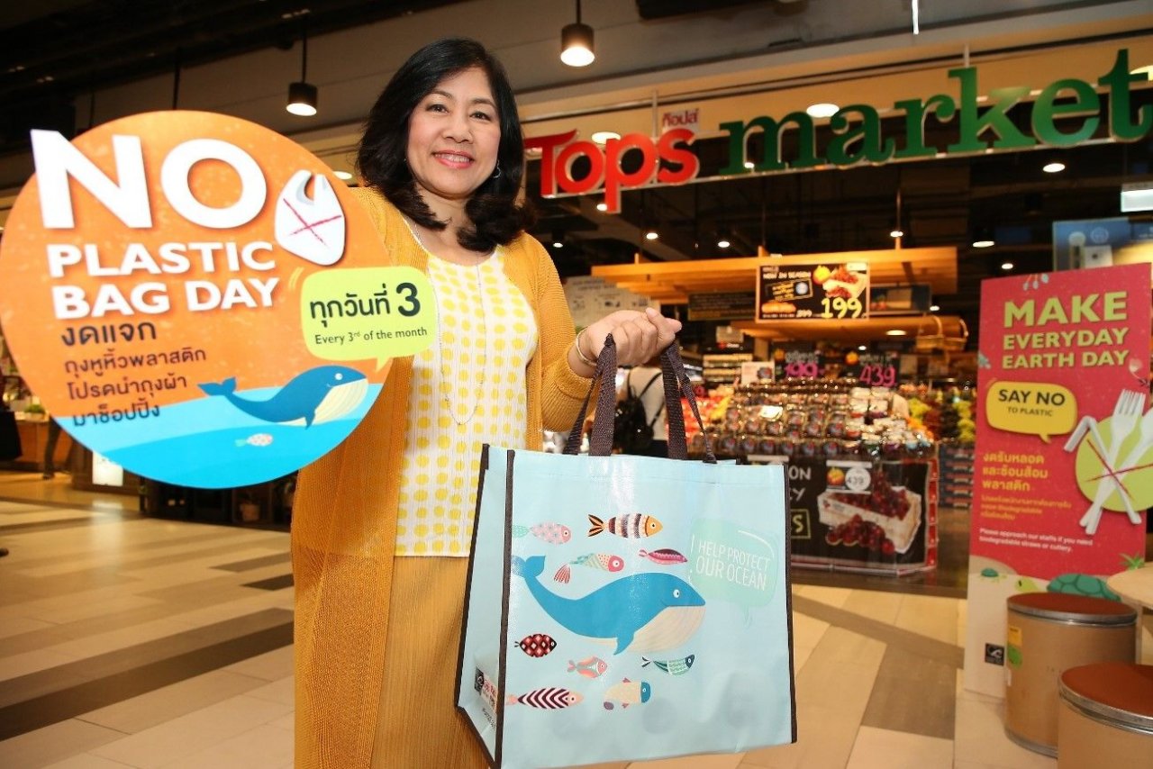 Les supermarchés Tops souhaitent mettre en place une journée mensuelle sans sacs plastiques en Thaïlande