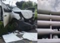 Thaïlande : Un pick-up chute du 6e étage d'un parking, le conducteur sort du véhicule à temps