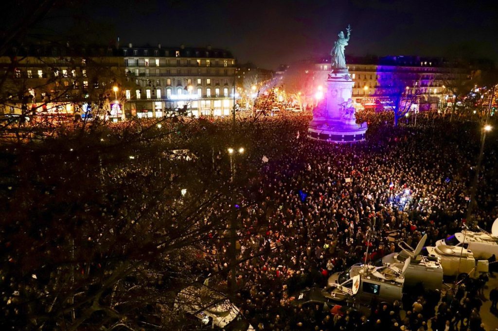 Rassemblement contre l'antisémitisme, 20000 personnes présentes à Paris