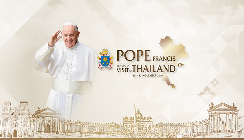 Pope Francis' visit to Thailand will take place from November 20 to 23
