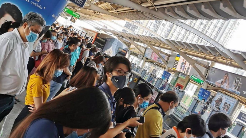Bangkok : le BTS sera limité à 250 passagers par rame